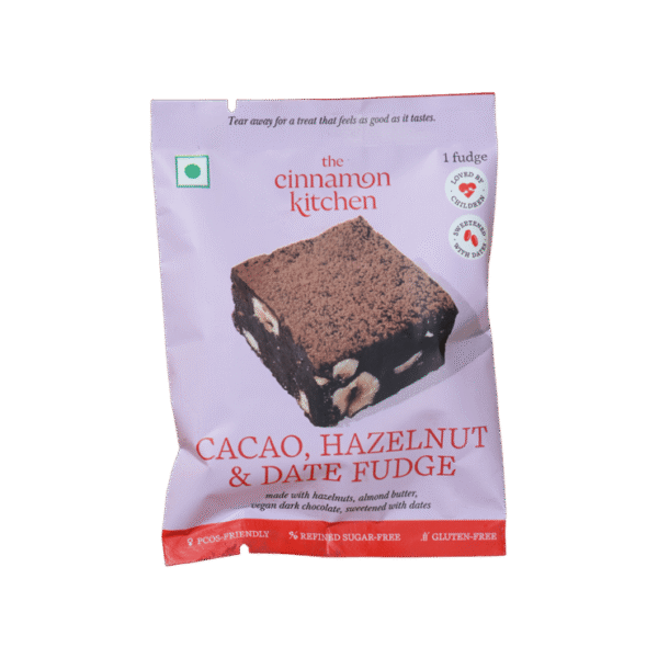 The Cinnamon Kitchen Cacao, Hazelnut & Date Fudge Brownie