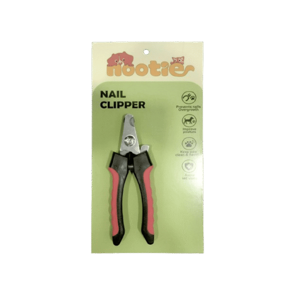 Nootie Pet Nail Clipper with Nail Filer (Red, Black)
