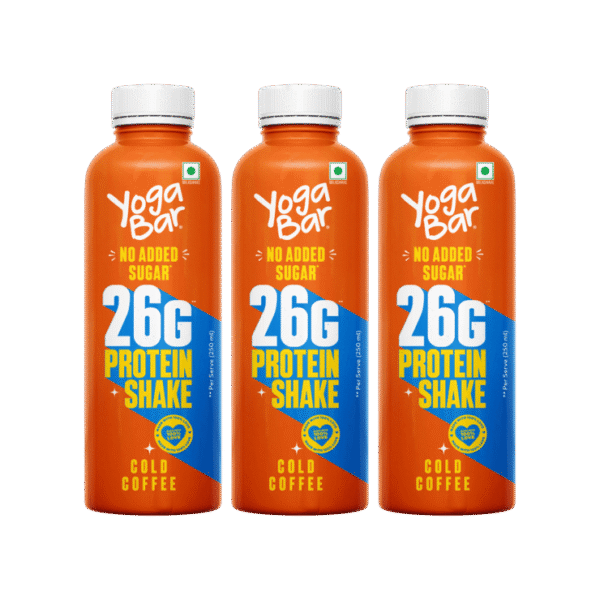 Yoga Bar 26 g Protein Milkshake - Cold Coffee - Pack of 3