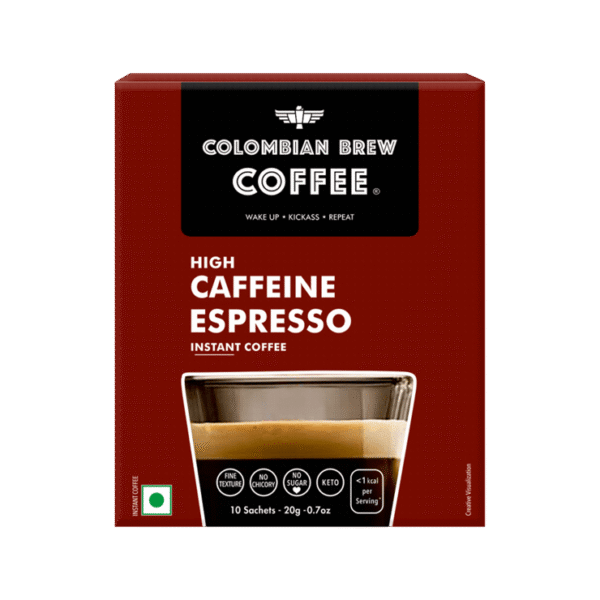 Colombian Brew Coffee High Caffeine Instant Coffee