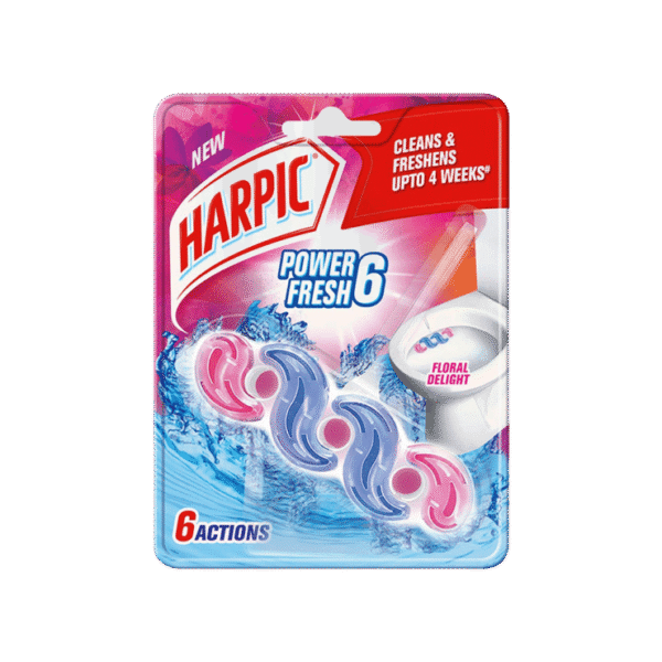 Harpic Fresh Power 6 Toilet Cleaner Block (Floral Delight)