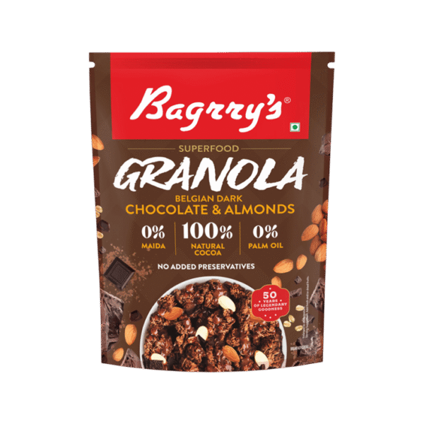 Bagrry's Belgian Dark Chocolate & Almonds Granola