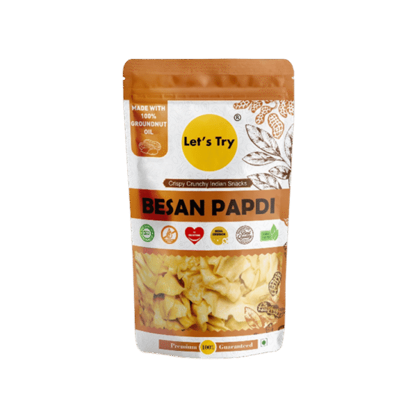Let's Try Besan Papdi