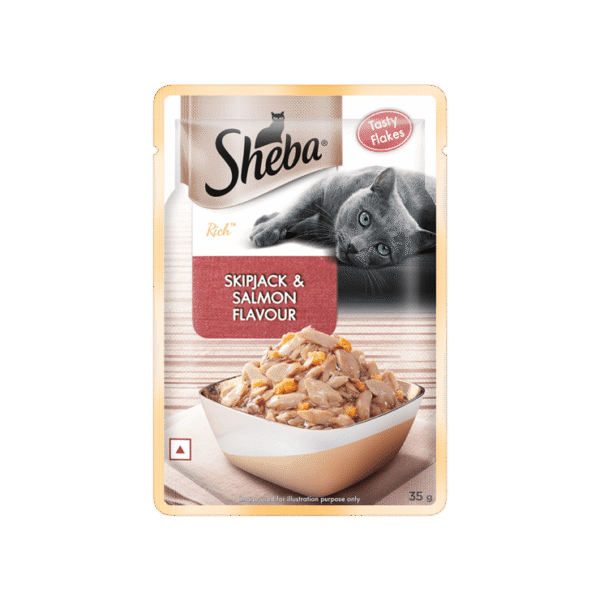 Sheba Rich Wet Cat Food -Skipjack Salmon in Sasami