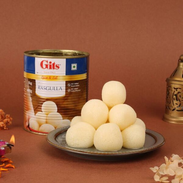 Open & Eat Rasgulla by Gits
