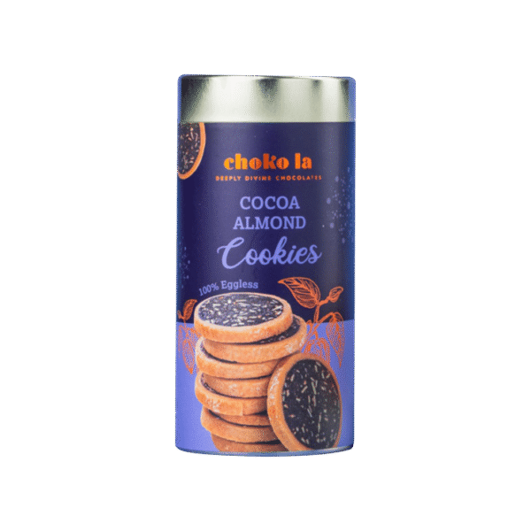Choko La Eggless Cocoa Almond Cookies
