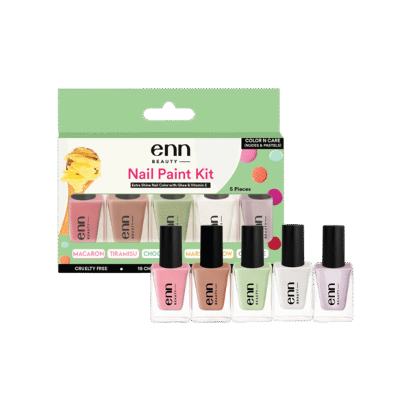 ENN Color & Care Nail Paint Kit with Ghee & Vitamin-E
