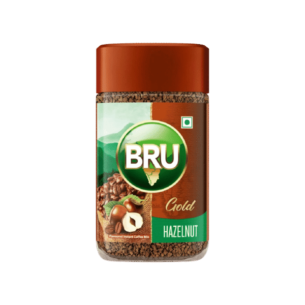 Bru Gold Freeze Dried Hazelnut Instant Coffee