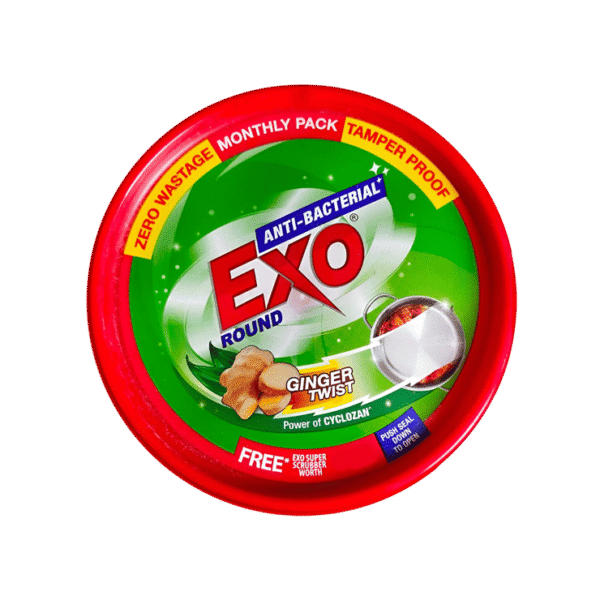 Exo Anti-Bacterial Dishwashing Tub (Ginger Twist) - Free Scrubber