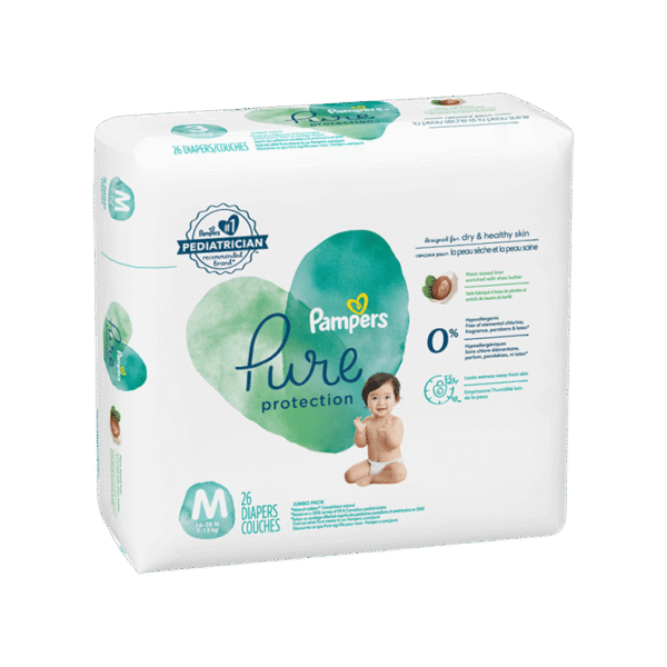 Pampers Pure Protection Baby Diaper (Medium)