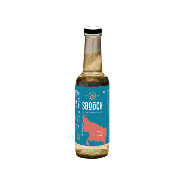 Sbooch Tulsi & Lemon Indian Sparkling Kombucha Tea