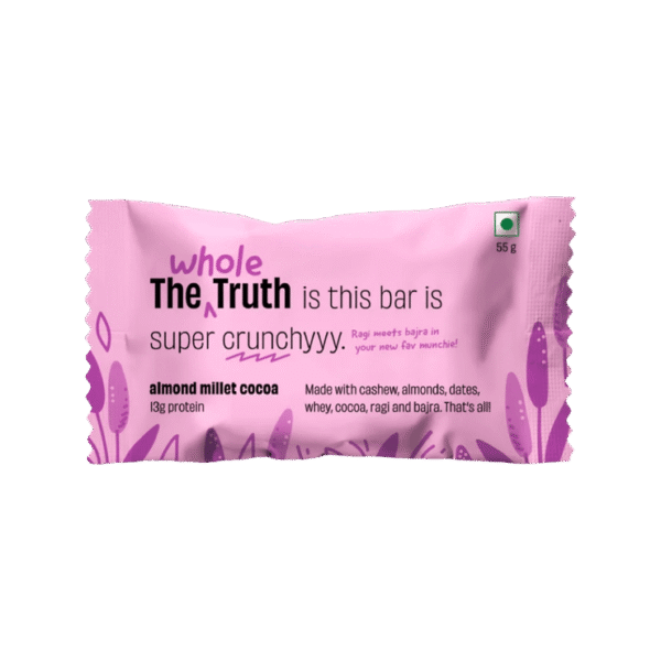 The Whole Truth Almond Millet Cocoa Protein Bar