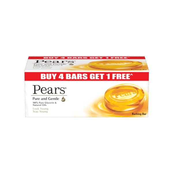 Pears Pure & Gentle Soap (125 g) - Pack of 5