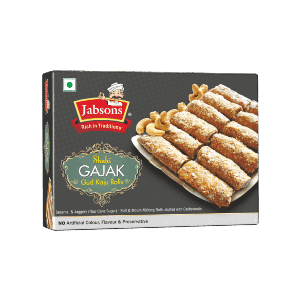 Shahi Gajak Gud Kaju Rolls by Jabsons
