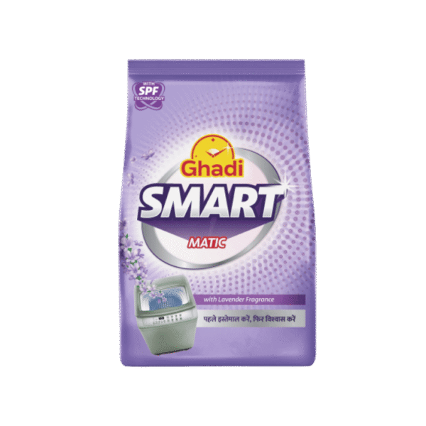 Ghadi Smart Matic Top Load Detergent Powder (Lavender Fragrance)