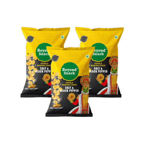 Beyond Snack Kerala Salt & Pepper Banana Chips - Pack of 3