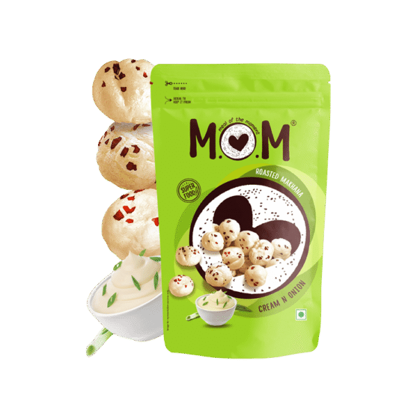 Cream & Onion Roasted Makhana by MOM - Meal Of The Moment