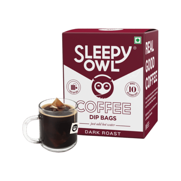 Sleepy Owl Dark Roast Hot Brew Coffee Bags