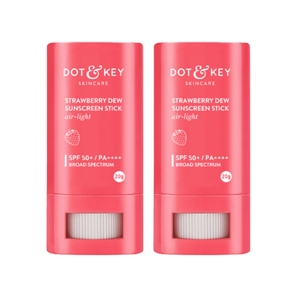 Dot & Key Strawberry Dew Sunscreen Stick (SPF 50+ PA++++) - Pack of 2