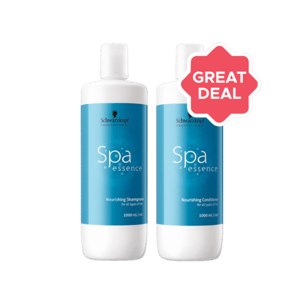 Schwarzkopf Professional Spa Essence Nourishing Shampoo +  Spa Essence Nourishing Hair Conditioner Combo