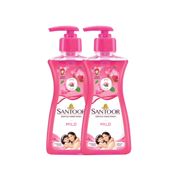 Santoor Mild Hand Wash Lotus & Tulsi - Buy 1 Get 1 Free
