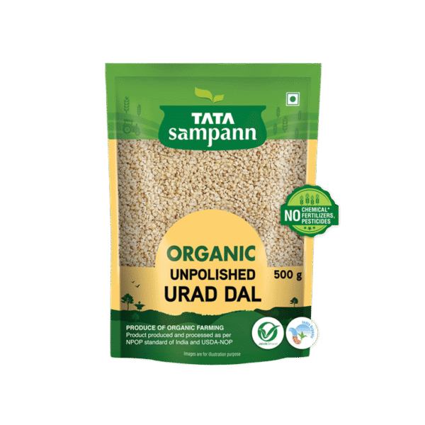 Tata Sampann Unpolished Organic Urad Dal (Dhuli)