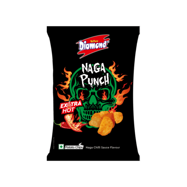Yellow Diamond Naga Spicy Punch Potato Chips