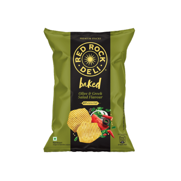 Red Rock Deli Potato Chips (Baked Olive & Greek Salad)