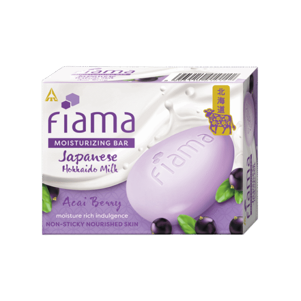 Fiama Japanese Hokkaido Milk & Acai Berry Moisturizing Soap Bar