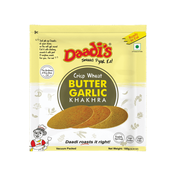 Daadi's Crips Wheat Butter Garlic Khakhra