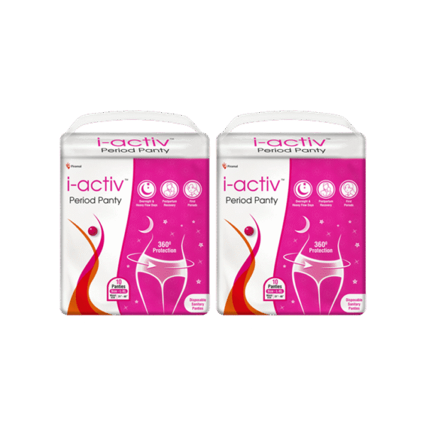 I-activ Premium Disposable Period Panty (L-XL) - Pack of 2