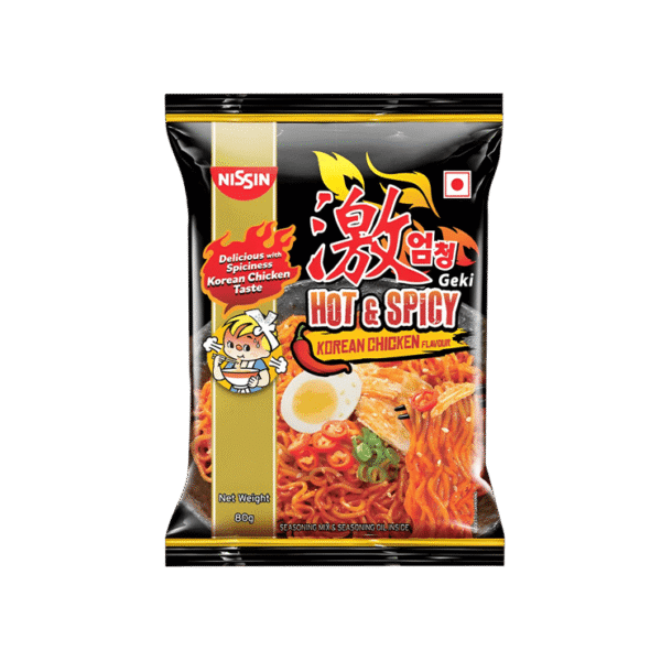 Nissin Geki Korean Ramen Spicy Chicken Flavoured Instant Noodles