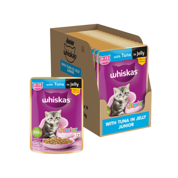 Whiskas Wet Kitten Food -Tuna in Jelly Junior (2-12 Months)