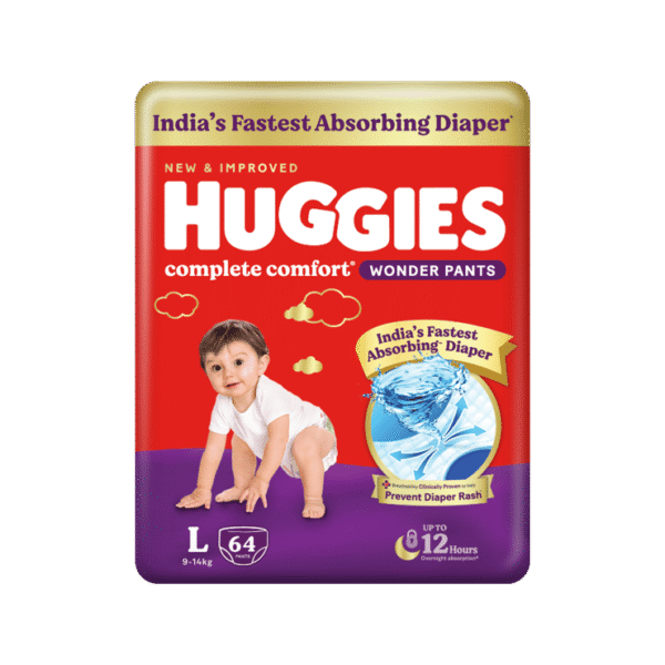 Huggies Comfort Wonder Baby Diaper (Pants, L, 9-14 kg)