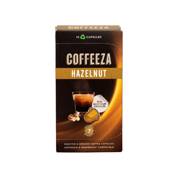 Coffeeza Hazelnut Flavoured Aluminium Coffee Capsules