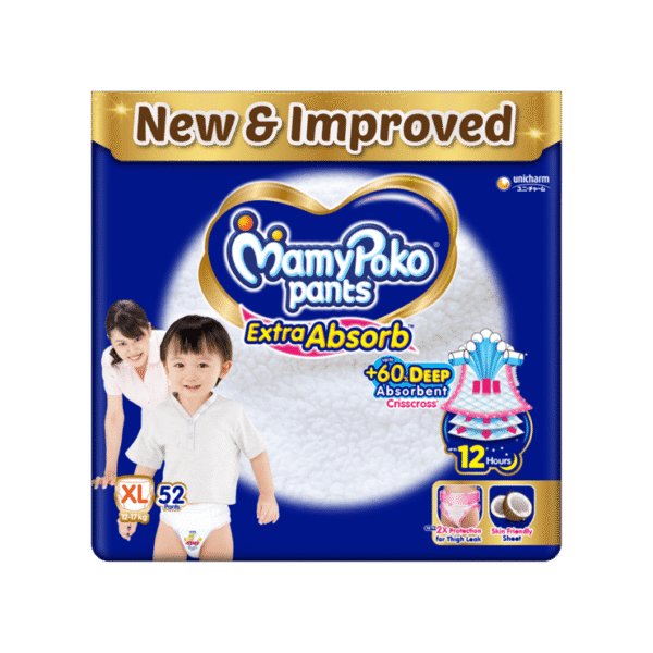 MamyPoko Pants Extra Absorb Baby Diaper (XL, 12-17 kg)