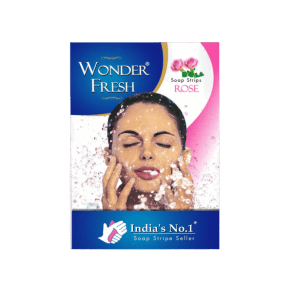 Wonder Fresh Rose Paper Soap Strips