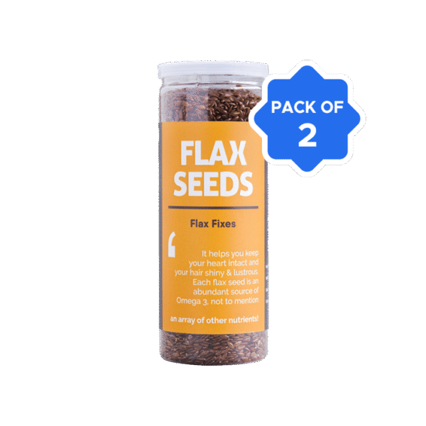 Omay Foods Roasted Flax Seeds - Pack of 2