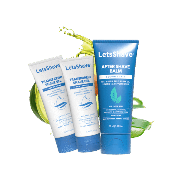 LetsShave Transparent Shave Gel & After Shave Balm
