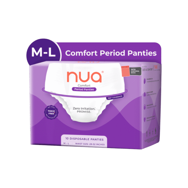 Nua Ultra-Absorbent Period Panty with Disposable Bags