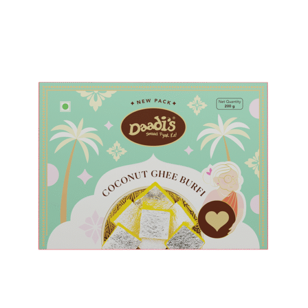 Coconut Ghee Burfi by Daadi's