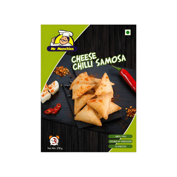 Mr. Munchies Cheese Chilli Samosa (Frozen)