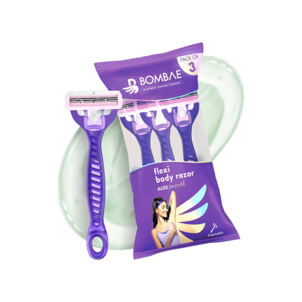 Bombae Vitamin E & Aloe Disposable Women's Razor - Pack of 3