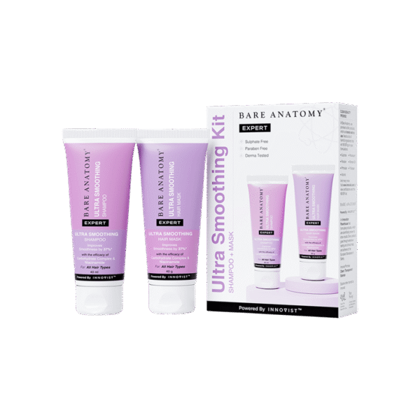 Bare Anatomy Ultra-Smoothing Travel Size Hair Care Kit (Shampoo & Hair Mask)